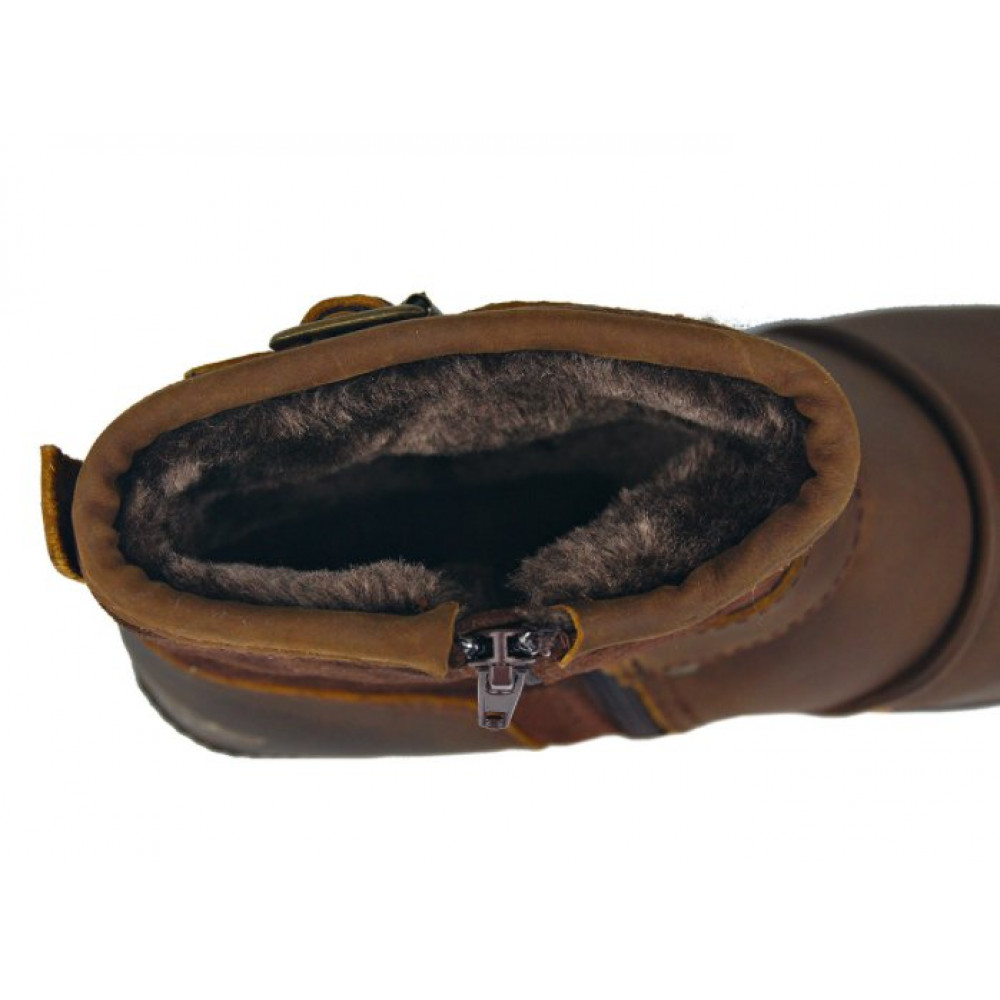 Ботинки из натуральной кожи для верховой езды OTTO ZONE OZ-50  (коричневый) 