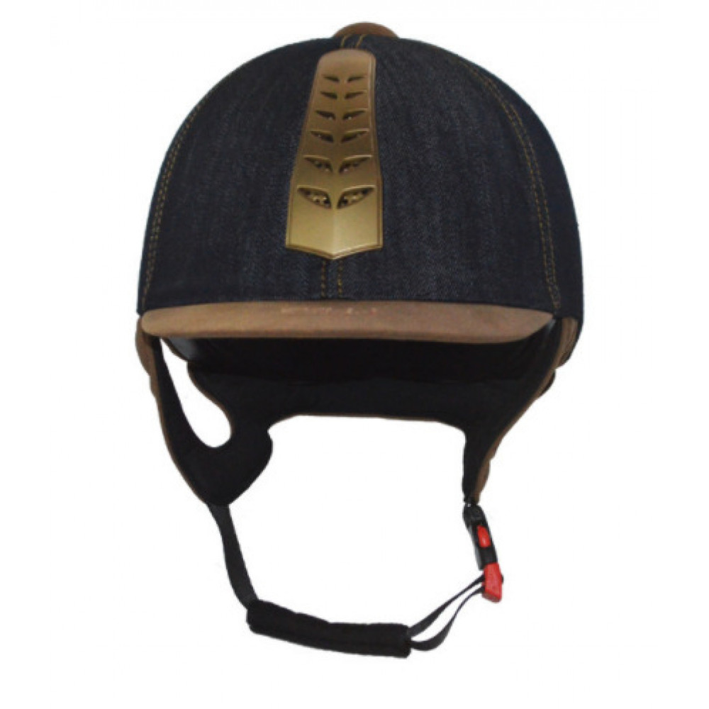 Шлем для верховой езды KYLIN KL-42 (синий-коричневый)