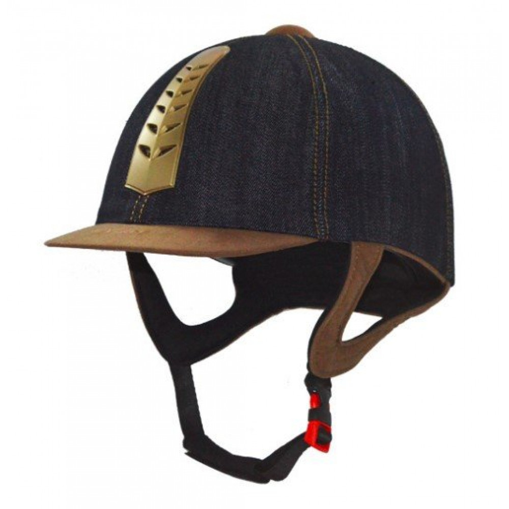 Шлем для верховой езды KYLIN KL-42 (синий-коричневый)