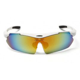 Спортивные очки RBWORLD 89 (белый, радужная линза)