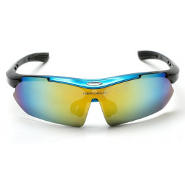 Спортивные очки RBWORLD 89 (голубой, радужная линза)
