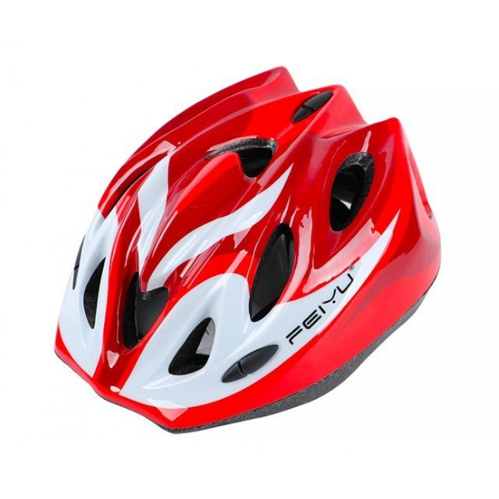 Шлем велосипедный детский FIAOS 007 (красный-белый)