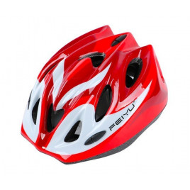 Шлем велосипедный детский FIAOS 007 (красный-белый)