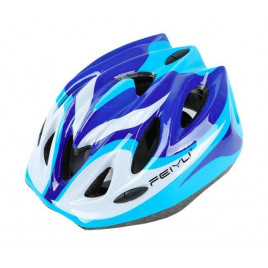 Шлем велосипедный детский FIAOS 007 (синий-голубой-белый)