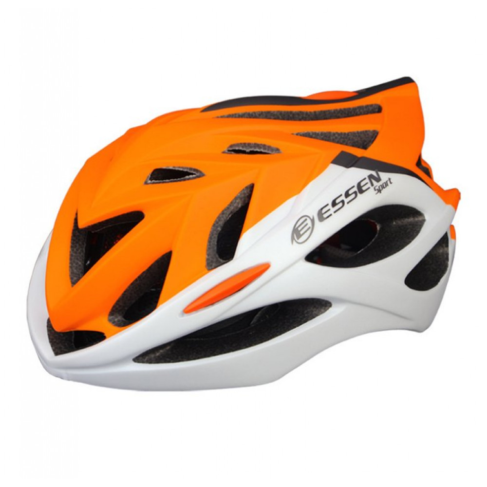 Велошлем ESSEN EC5 (оранжевый-белый)