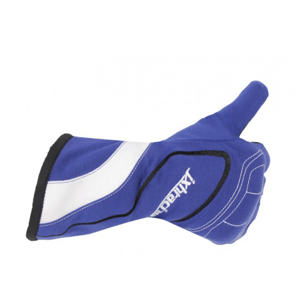 Перчатки для картинга J-RACING GL001 (синий-белый)