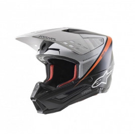 Шлем для мотокросса ALPINESTARS SM5 (черно-серый)
