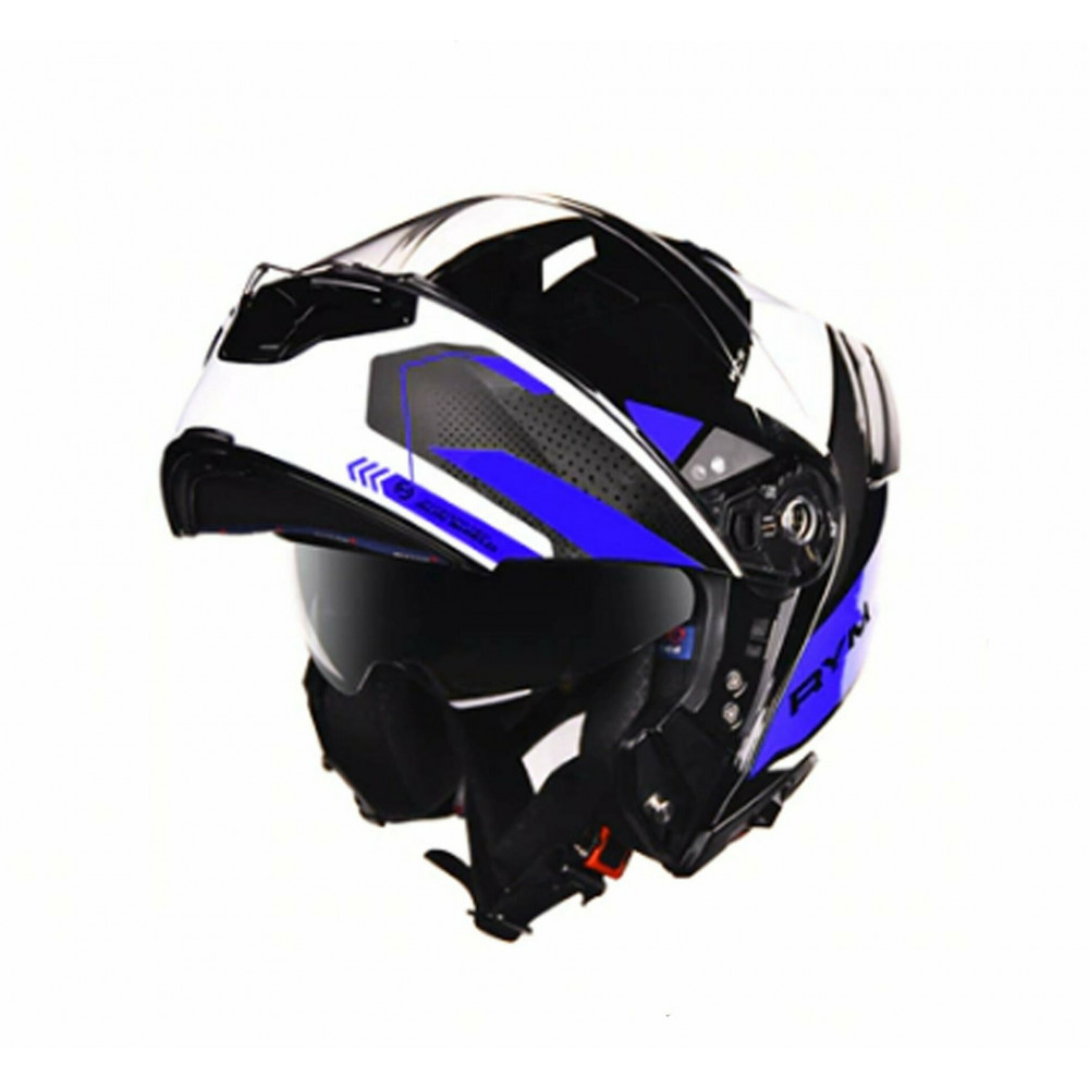 Шлем для картинга DOT MS-23 (черный-синий-белый)