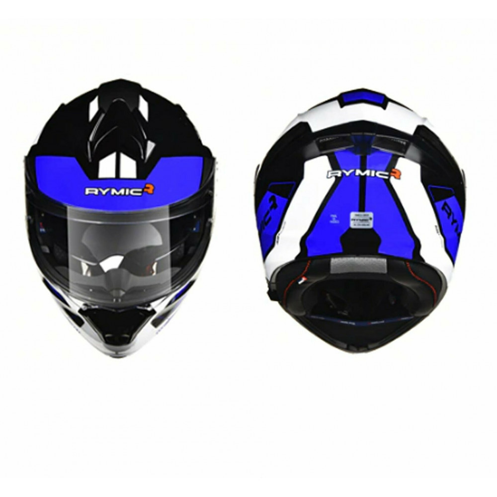 Шлем для картинга DOT MS-23 (черный-синий-белый)