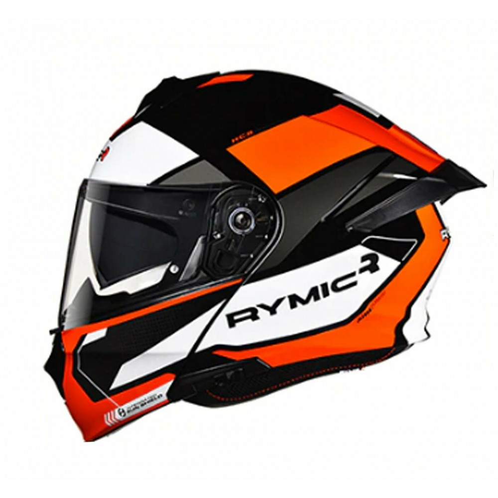 Шлем для картинга DOT MS-23 (черный-оранжевый-белый)