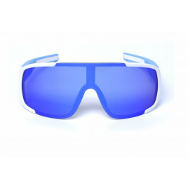 Очки для велосипеда POC ASPIRE с поляризацией (бело-голубая оправа)