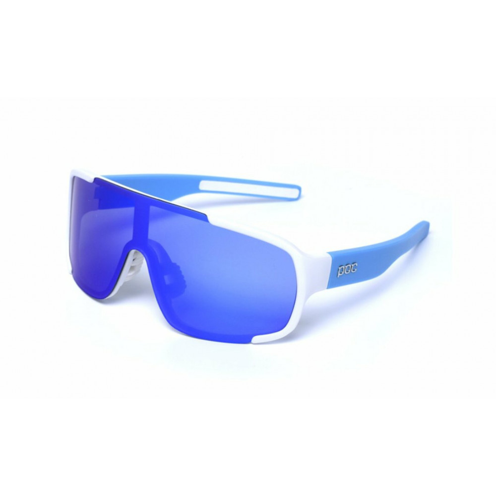 Очки для велосипеда POC ASPIRE с поляризацией (бело-голубая оправа)