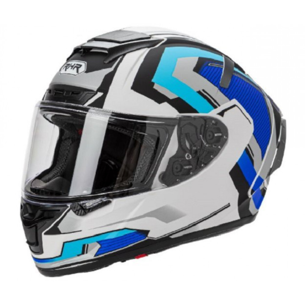 Шлем для картинга RHR FF326 (синий-серый-белый)