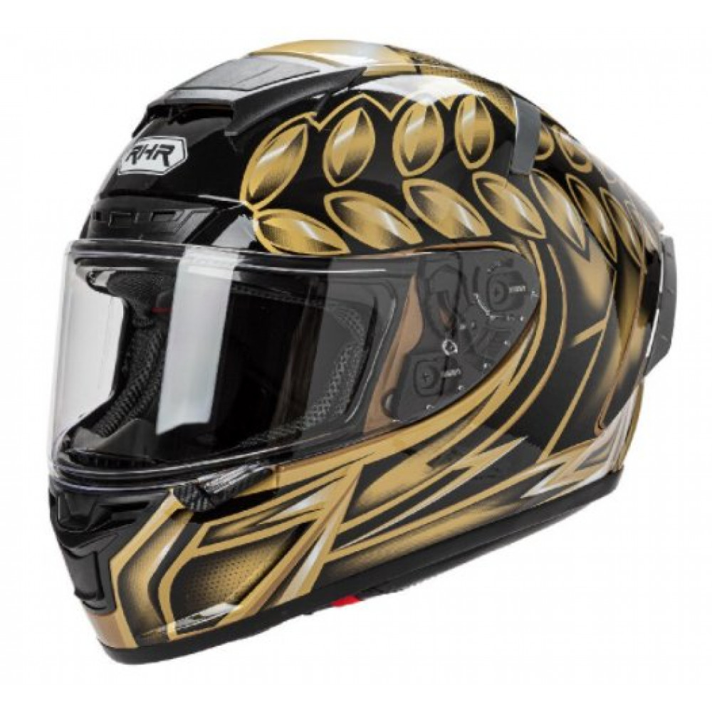 Шлем для картинга RHR FF326 (черный-золотой)
