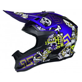 Шлем для мотокросса WLT (сине-черный)