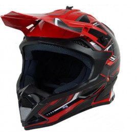 Шлем для мотокросса WLT (красно-черный)