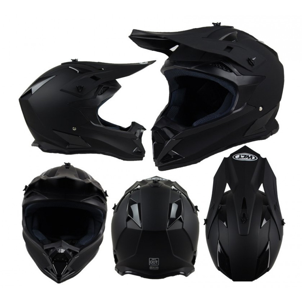Шлем для мотокросса WLT (черный)