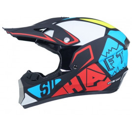 Шлем для квадроцикла KTM ER-42 (черный-красный-голубой)