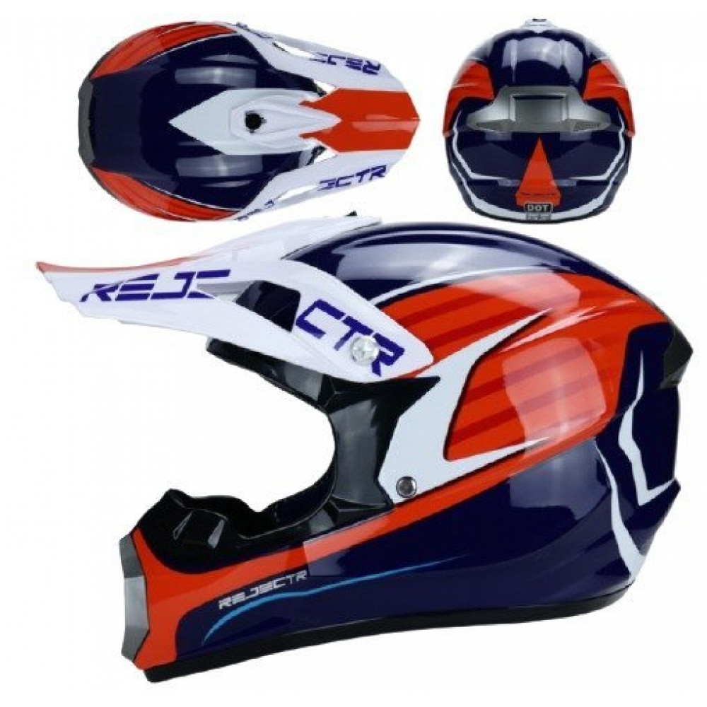 Шлем для квадроцикла KTM ER-42 (синий-красный)