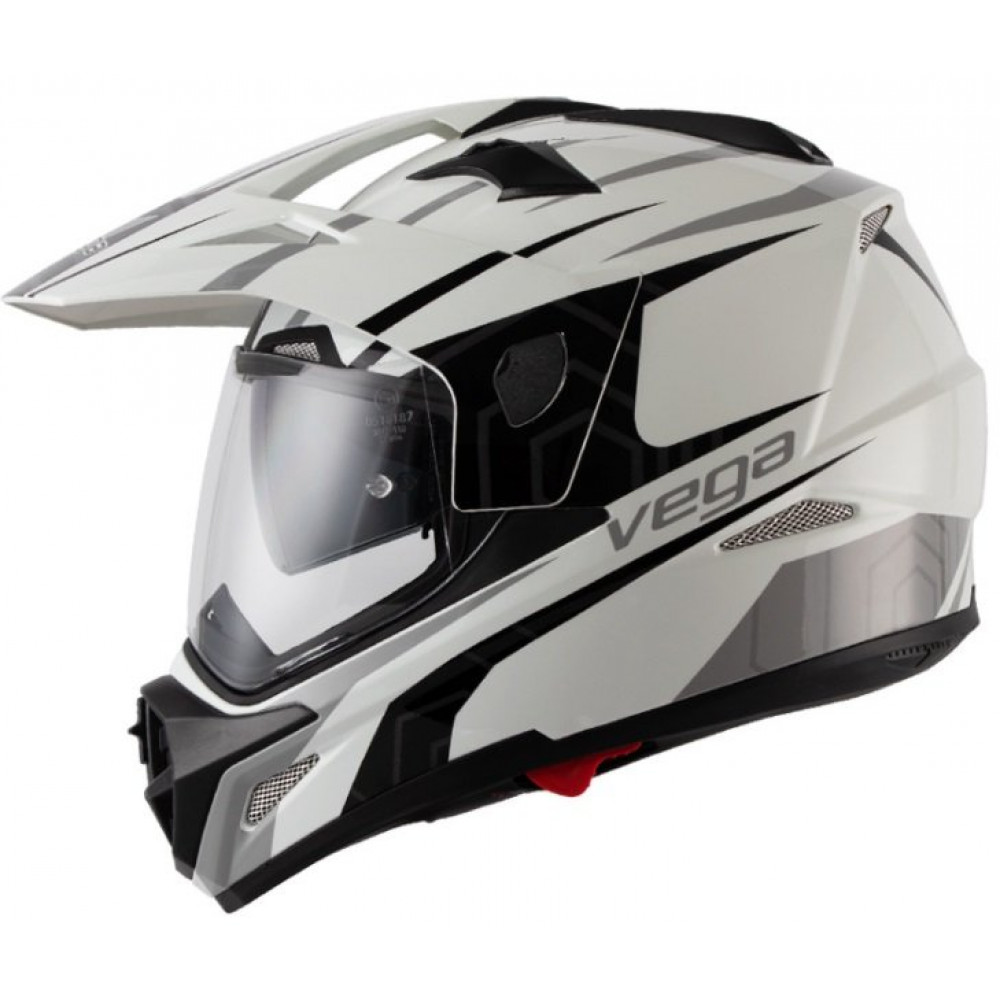 Шлем для квадроцикла VEGA SC-09 (белый-серый)