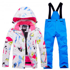 Детский горнолыжный костюм ARCTIC QUEEN D83 (разноцветный-синий)