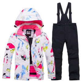 Детский горнолыжный костюм ARCTIC QUEEN D83 (разноцветный-черный)