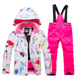 Детский горнолыжный костюм ARCTIC QUEEN D83 (разноцветный-розовый)