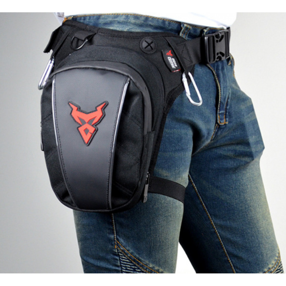 Мотосумка MOTOCENTRIC D05 на бедро (черный-красный) - купить по низкой ...