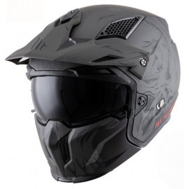 Шлем для мотоцикла MT STREETFIGHTER (черный Череп)