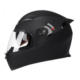 Шлем для автоспорта DFG TB6 противотуманный визор (черный матовый)