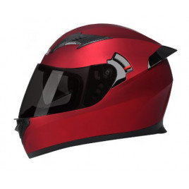 Шлем для автоспорта DFG TB6 черный визор (красный)