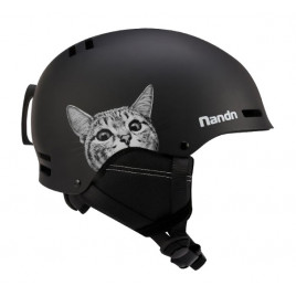 Горнолыжный шлем NANDN NT30 (черный-кот)