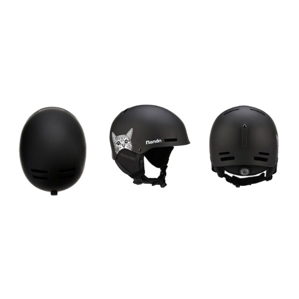 Горнолыжный шлем NANDN NT30 (черный-кот)
