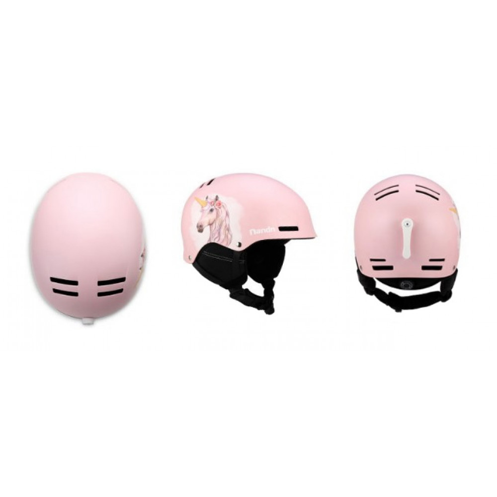 Горнолыжный шлем NANDN NT30 (розовый-единорог)