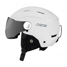 Шлем для сноуборда BLUR V-021 с серым визором (белый)