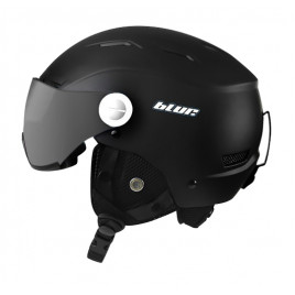 Шлем для сноуборда BLUR V-021 с серым визором (черный)