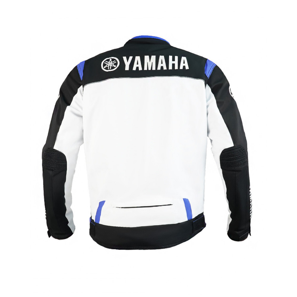 Мотокуртка YAMAHA 812 утепленная (белый-черный-синий)