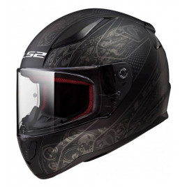 Шлем для мотоцикла LS2 FF353 (черный-серый)