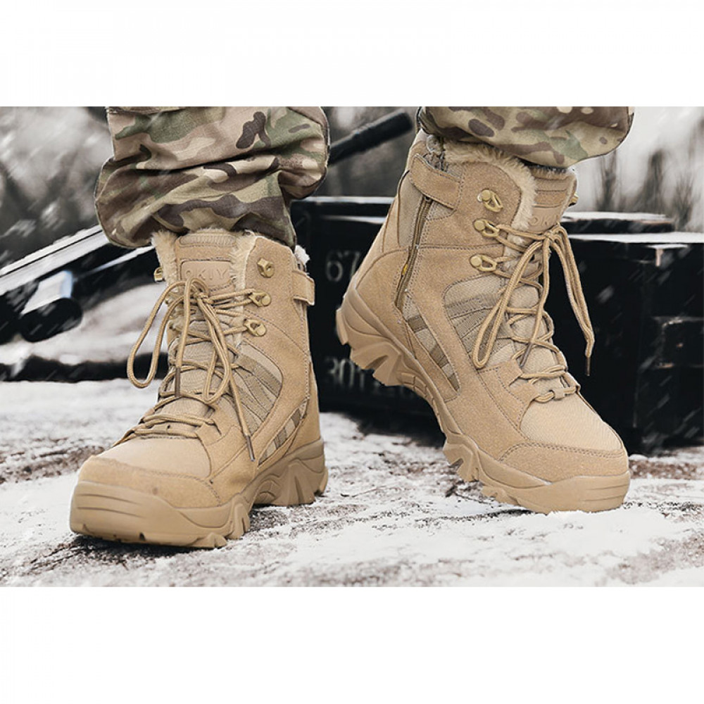Men's Military Boot Combat Mens Ankle Tactical Warm Fur Army Male Shoes  Work Safety Motocycle s Big Size 47 - AliExpress