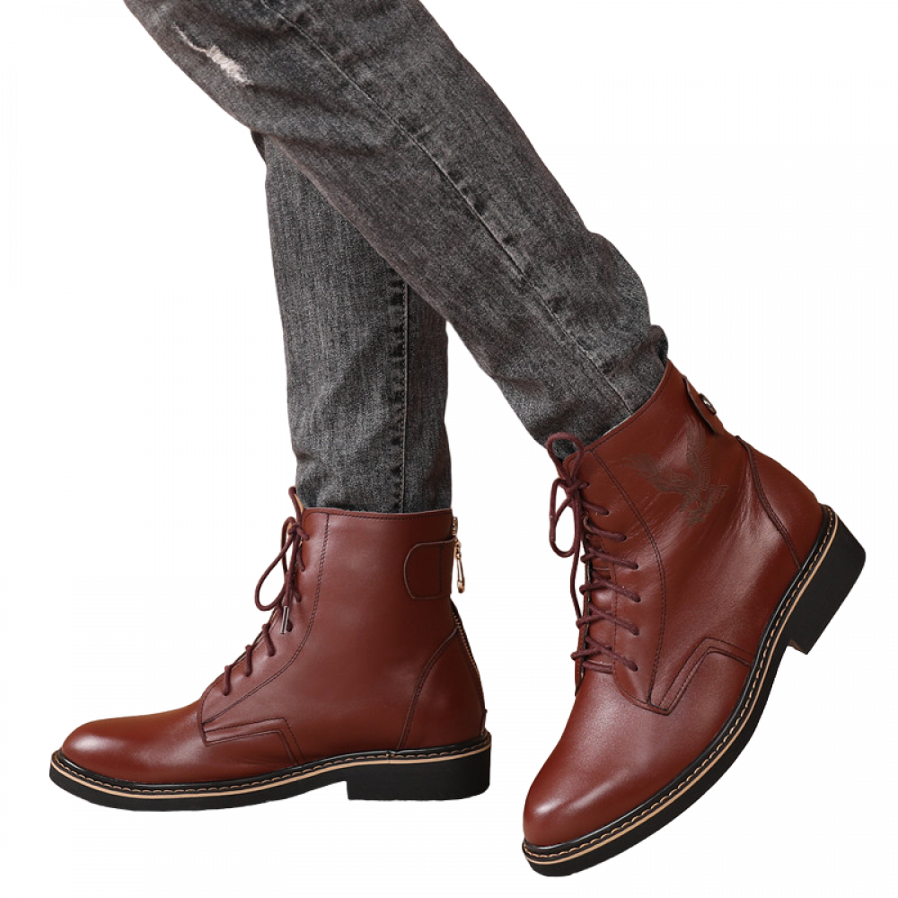 Ботинки для верховой езды MARTIN 828 мужские зимние (коричневый) - купитьпо низкой цене в Москве