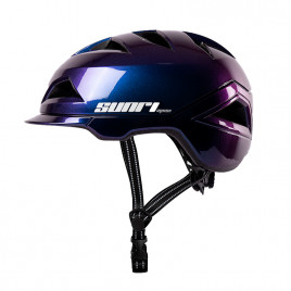 Шлем велосипедный SUNRIMOON TS-56 (фиолетовый Блестящий)