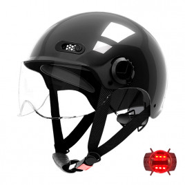 Шлем велосипедный CIGNA TS-127 с LED-подсветкой (черный)